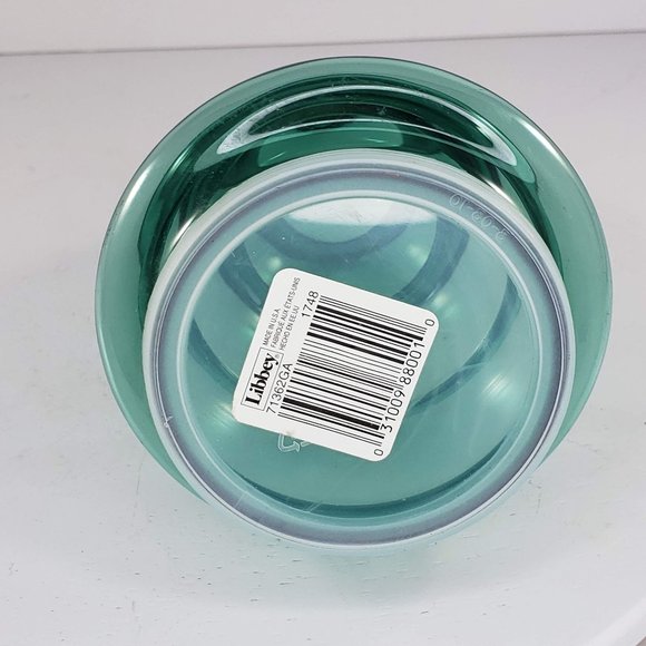 Libbey Christmas Tree Glass Green Candy Jar 7.5" - Picture 5 of 7